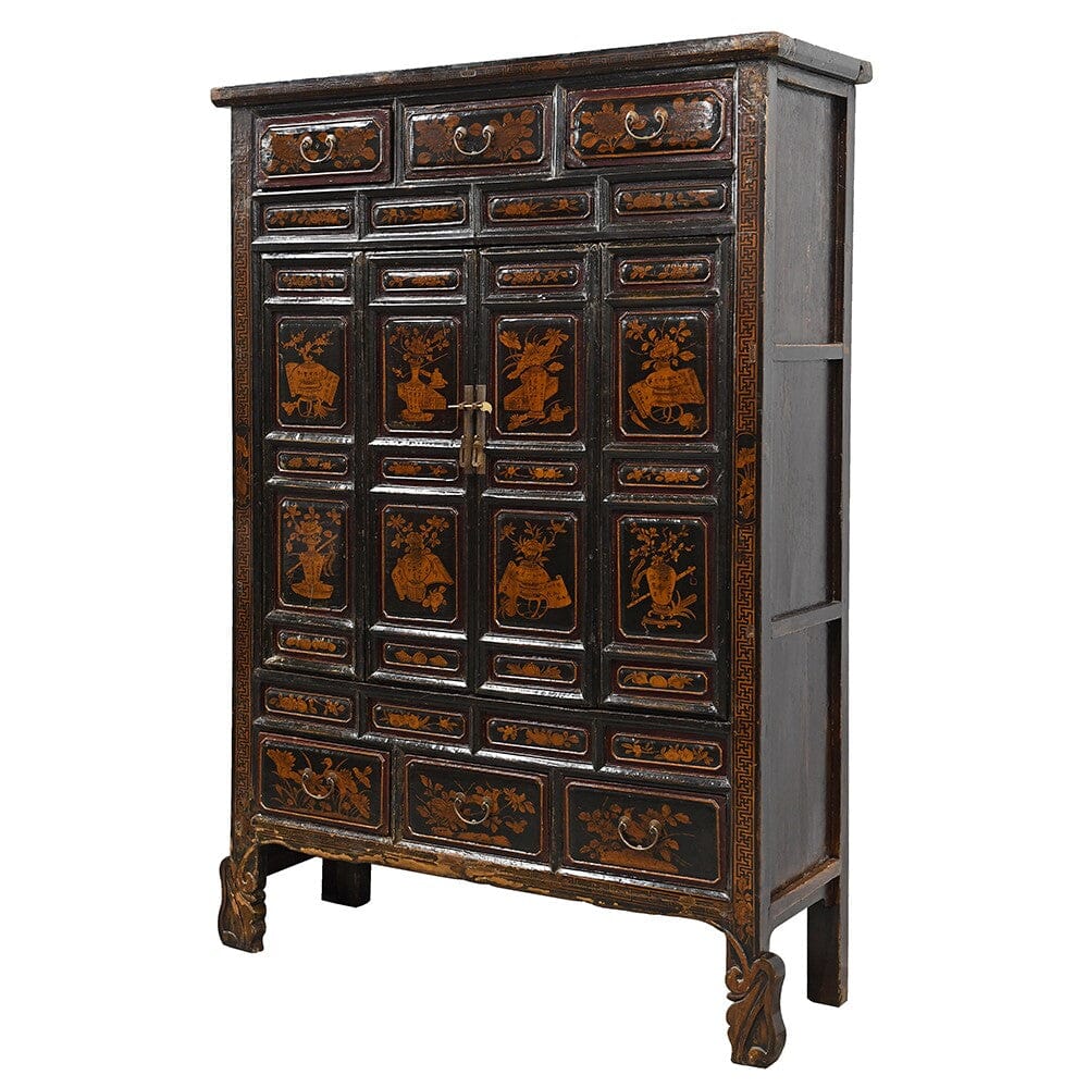 Antique Chinese Lacquered Cabinet - Barnbury