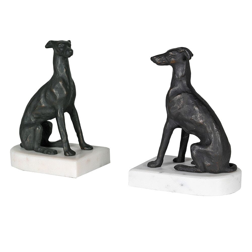 Bronzed Greyhound Bookends