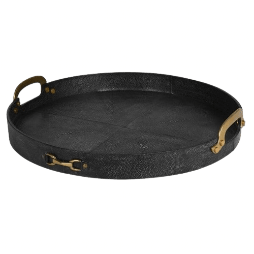 Vail Faux Shagreen Leather Tray - Barnbury