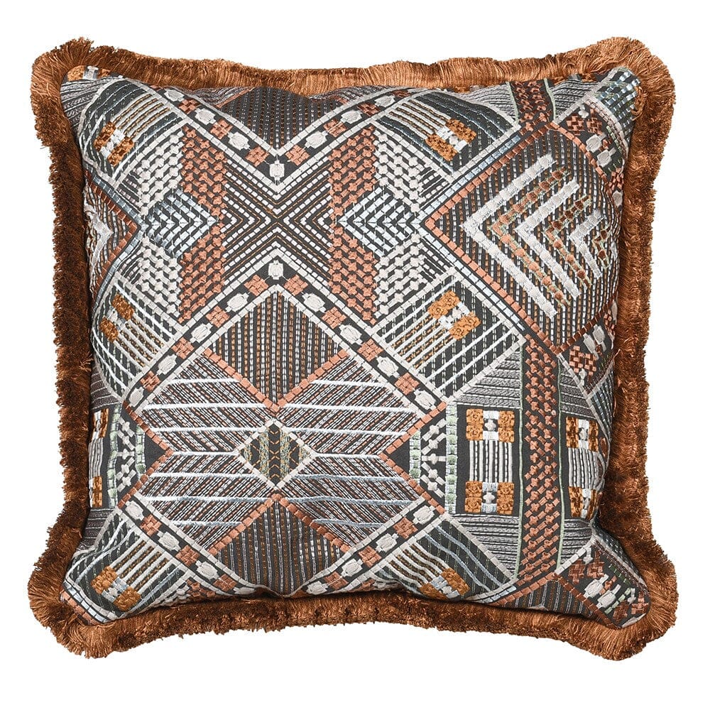 Merida Embroidered Cushion Cushion Barnbury 