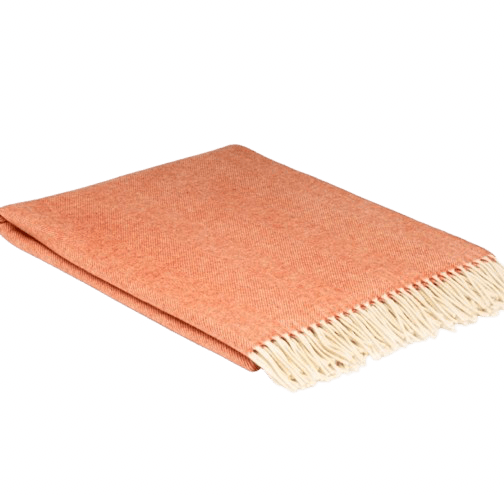 Clementine Supersoft Merino Herringbone Throw Throw Barnbury 