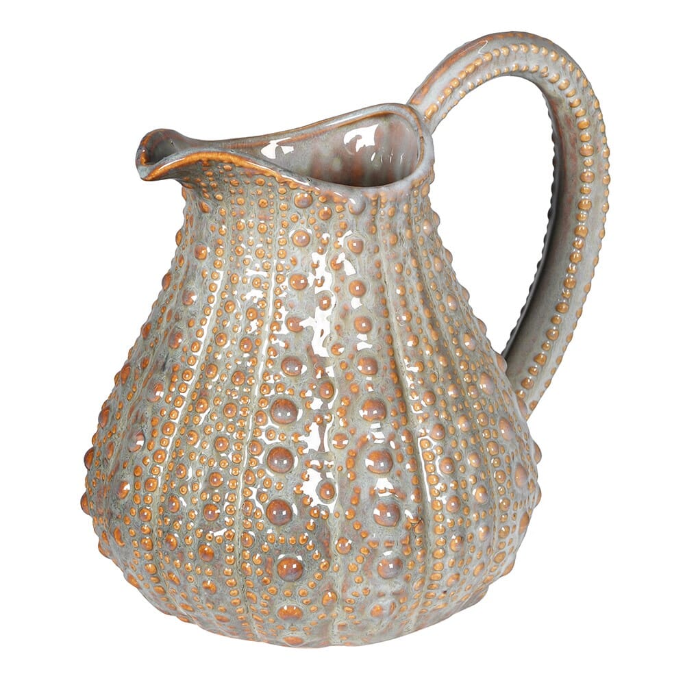 Taupe Porcelain Urchin Pitcher