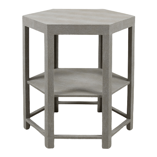 Vaughan Fairmont Shagreen Taupe Table - Barnbury