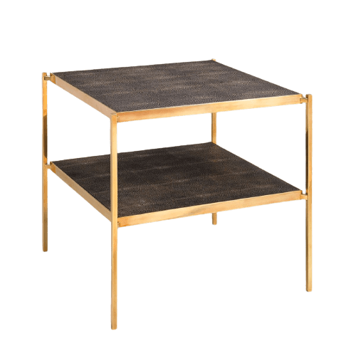 Vaughan Eccleston Brass &amp; Shagreen Table Table Barnbury 