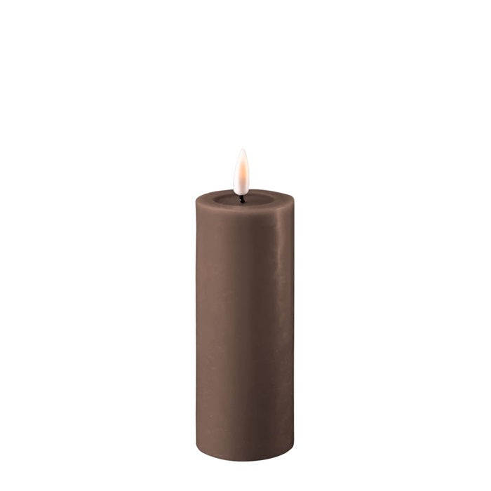 Mocha Wax LED Battery Candles