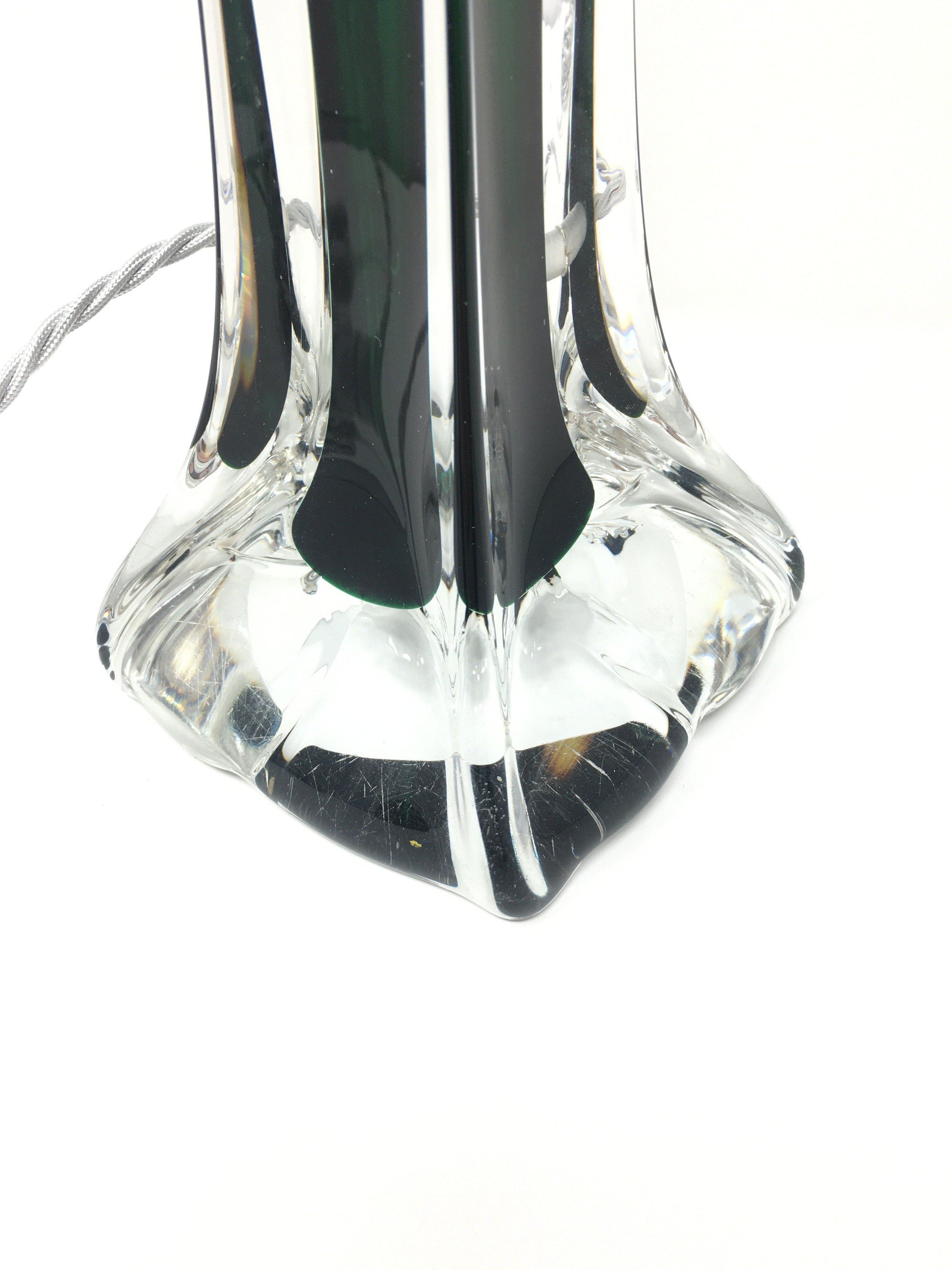 1950's Paul Kedelv for Flygsfors Glass Lamp Table Lamp Flygsfors 