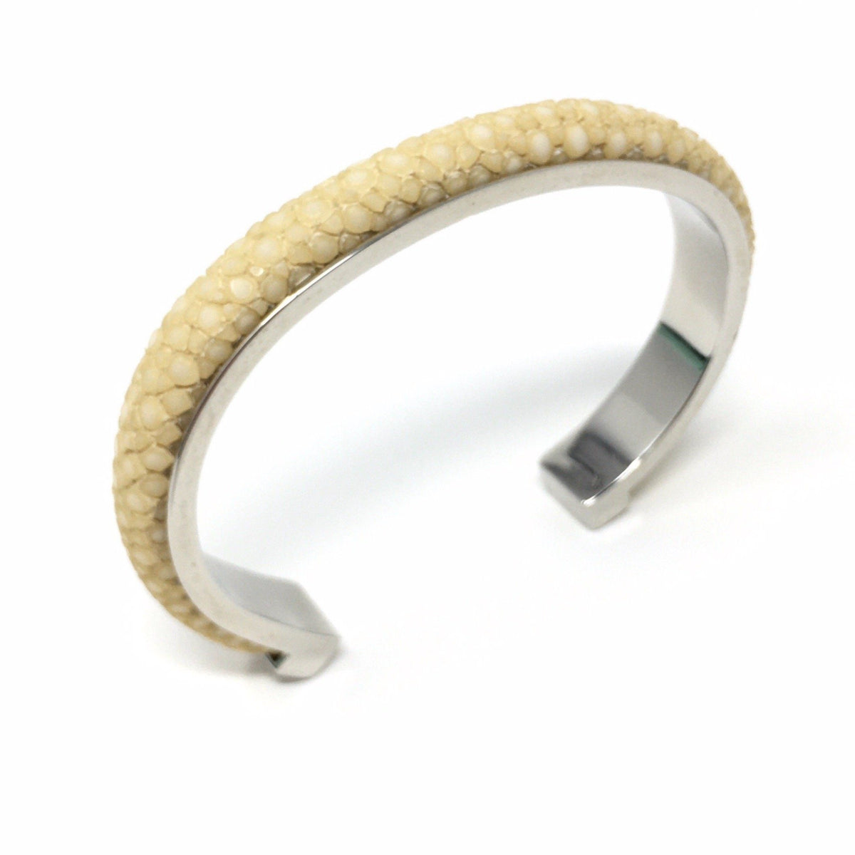 1cm Elisee Ivory Real Shagreen Bracelet Bracelet Barnbury 