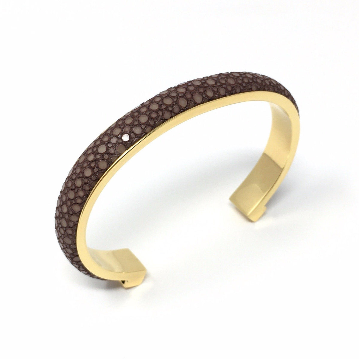 1cm Elisee Sienna Real Shagreen Bracelet Bracelet Barnbury 