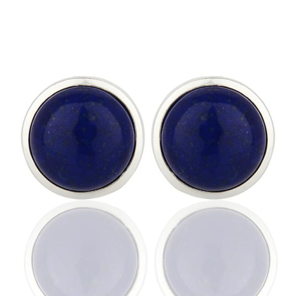 Lapis Sterling Silver Cufflinks - Barnbury