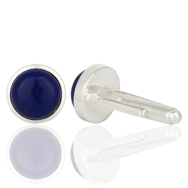 Lapis Sterling Silver Cufflinks - Barnbury