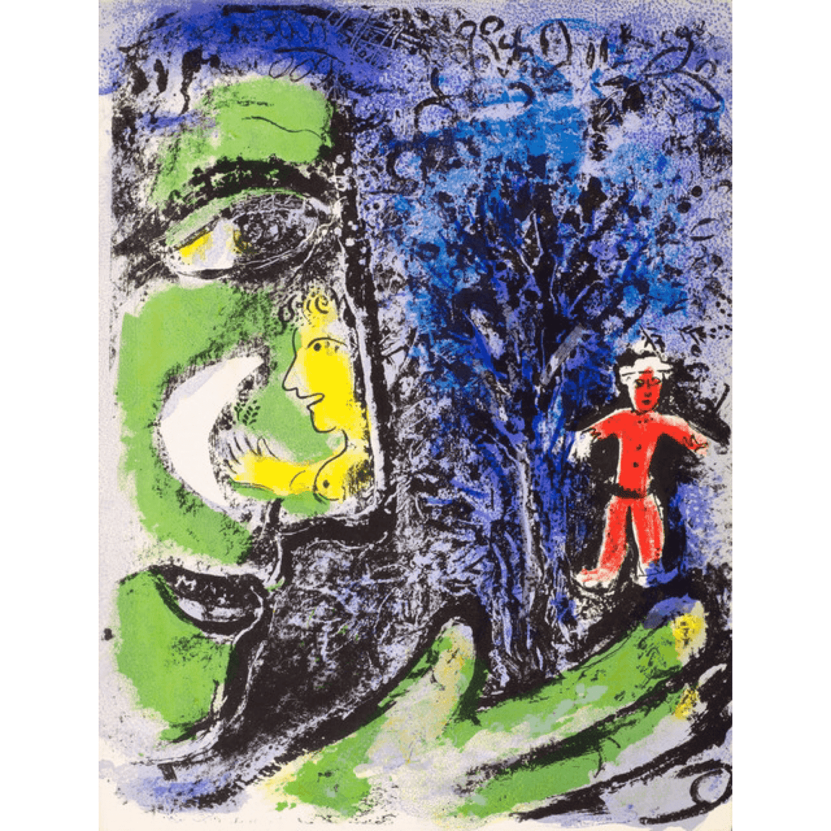 Marc Chagall - Le Profit et L&#39;enfant Rouge - Barnbury