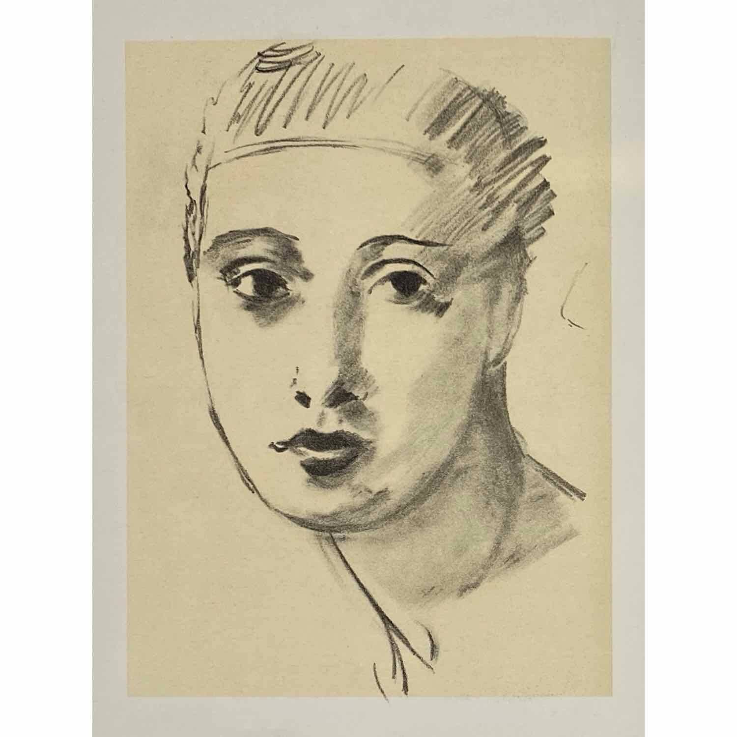 André Derain - Portrait 1 Lithograph Barnbury 