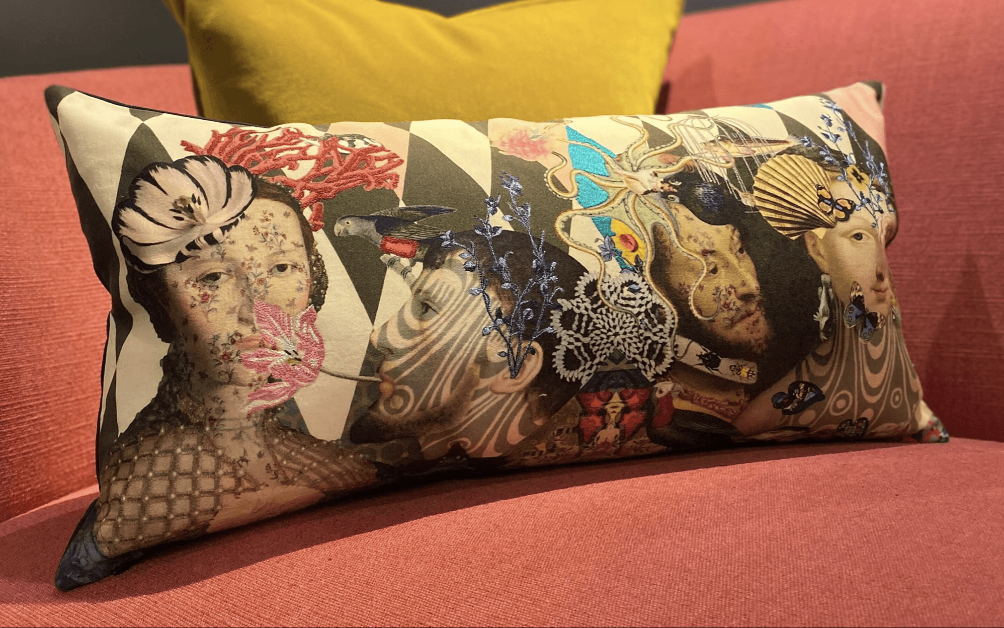 Christian Lacroix Le Curieux Argile Cushion Cushion Christian Lacroix 