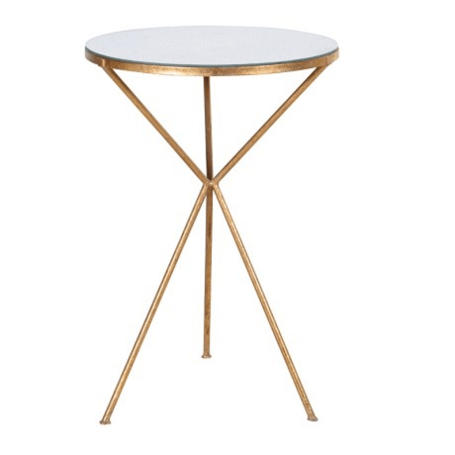 Dakota Gilt Tripod Table Table Barnbury 