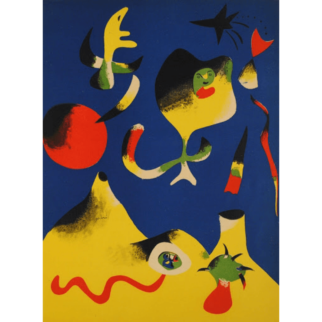 Joan Miró - L&#39;Air Lithograph Barnbury 