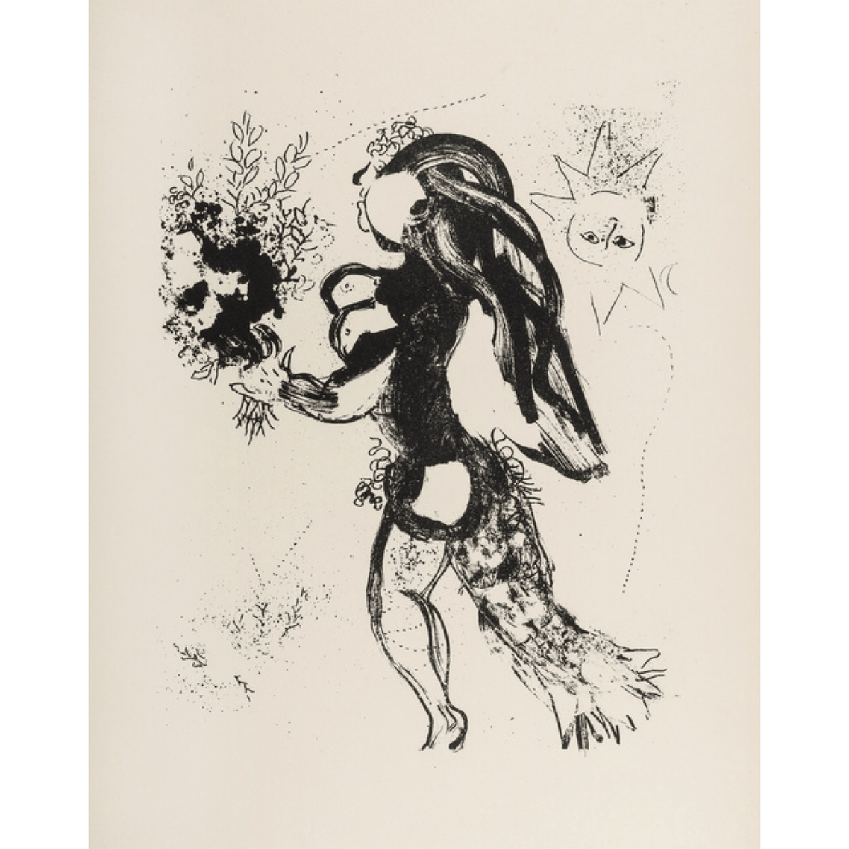 Marc Chagall - L&#39;Offrande Lithograph Barnbury 