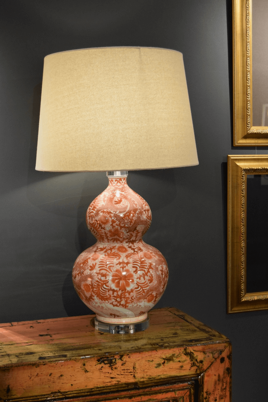 Osaka Table Lamp and Linen Shade Table Lamp Barnbury 