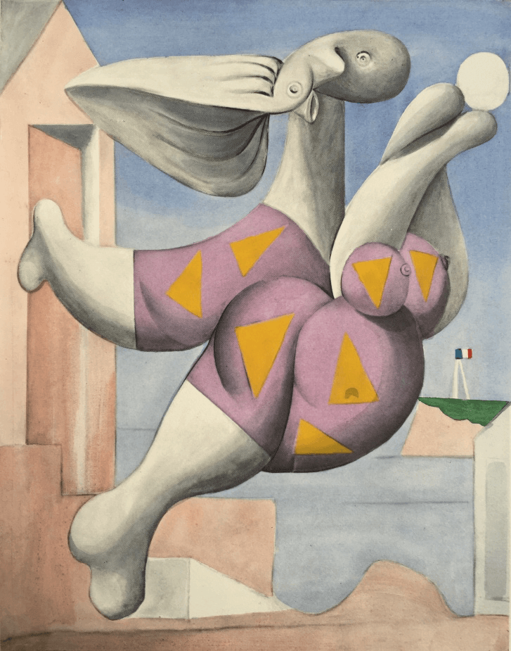 Pablo Picasso Bagnante che gioca al pallone Lithograph Barnbury 