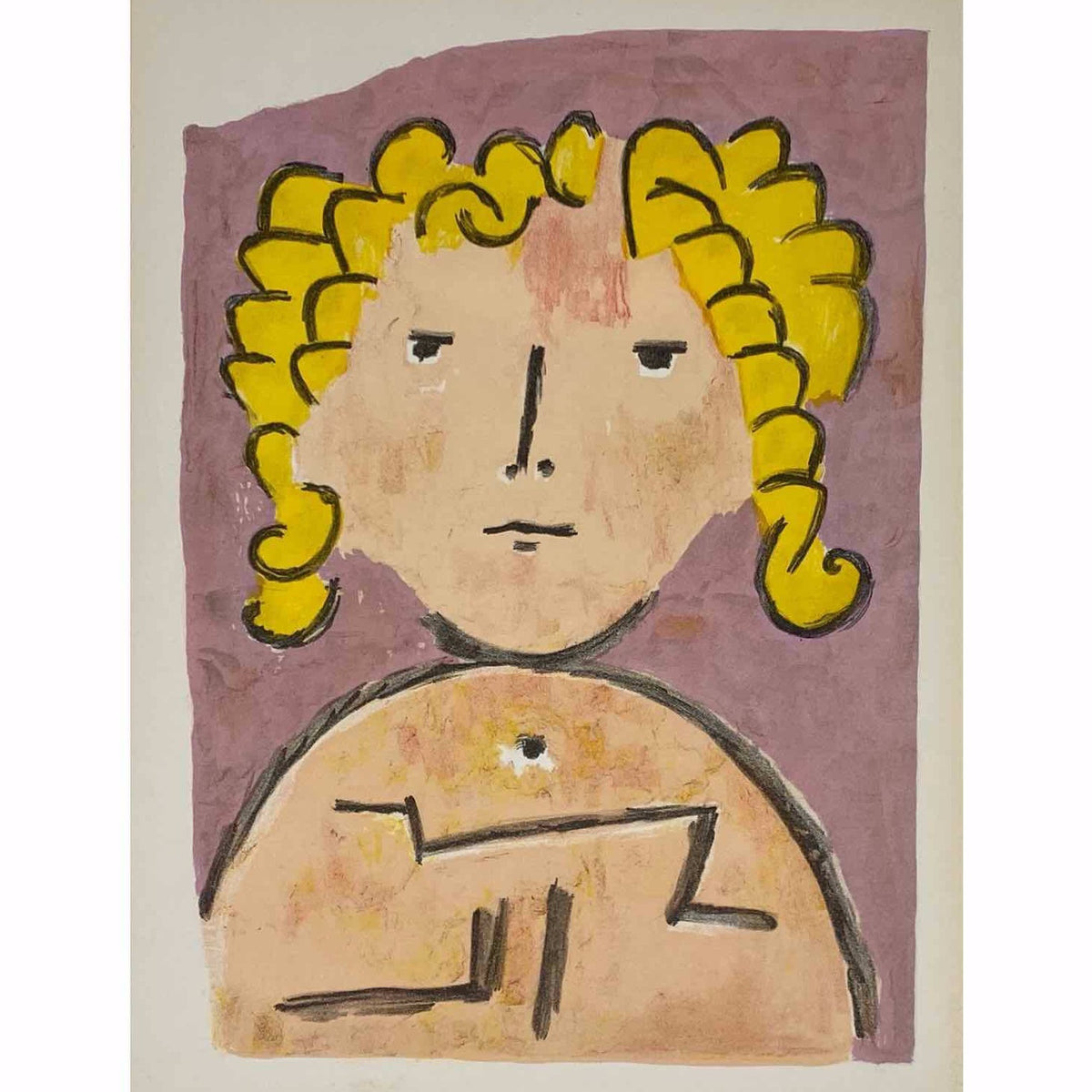 Paul Klee - Tête d&#39;Enfant Lithograph Barnbury 