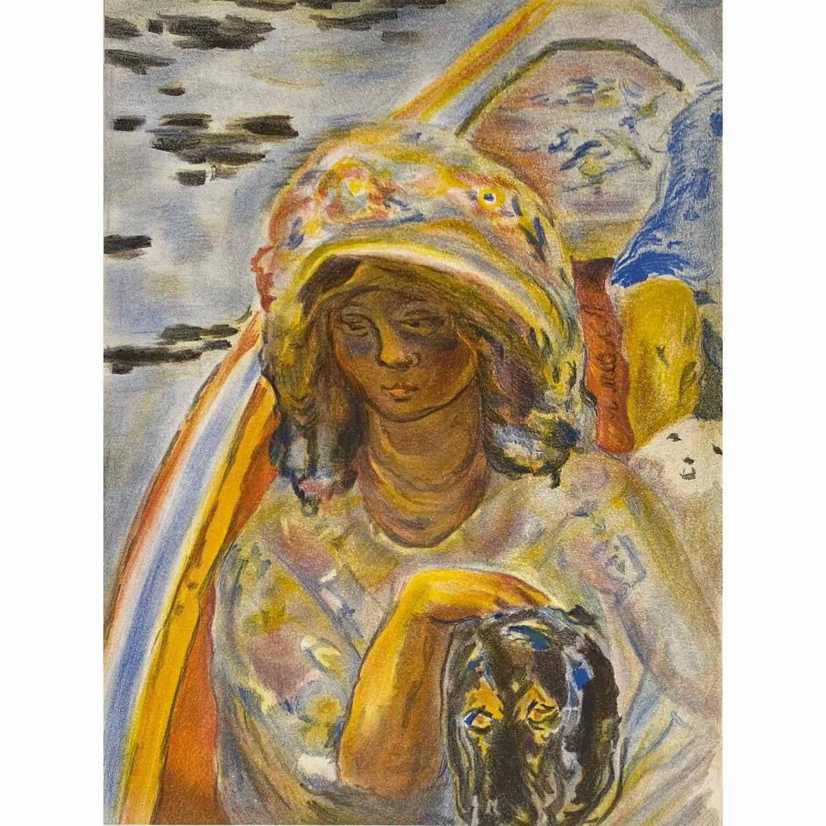 Pierre Bonnard - Jeune Fille Dans Une Barque Lithograph Barnbury 