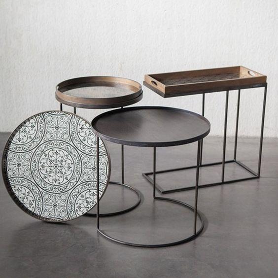 Round Tray Table Table Ethnicraft 