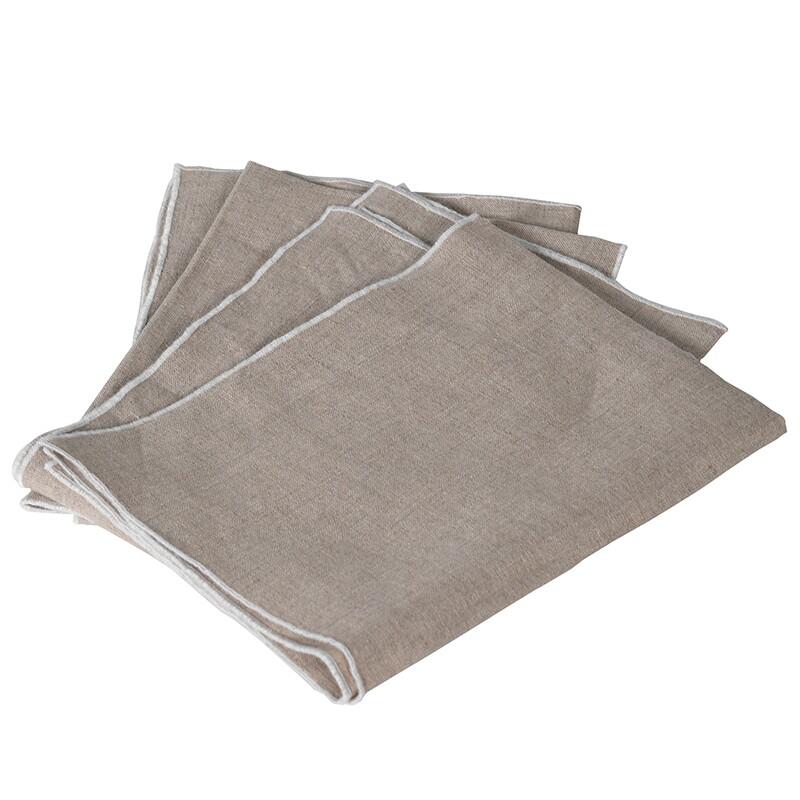 Set of 4 Ibiza Linen Napkins Napkins Barnbury 