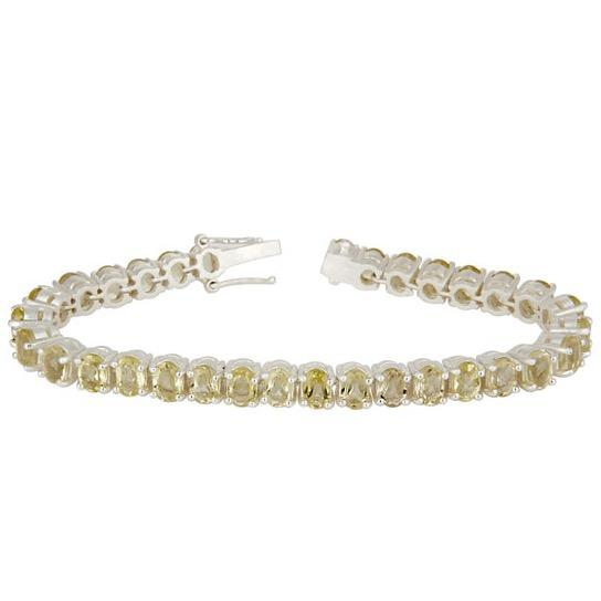 Sterling silver lemon topaz tennis bracelet Bracelet Barnbury 